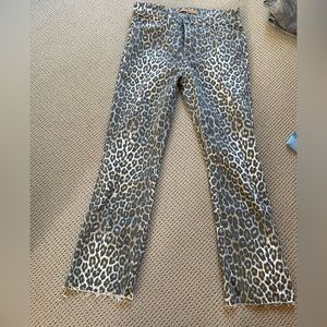 Cheetah print joes jeans worn one time
